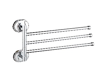 A1025 Держатель полотенец поворотный тройной