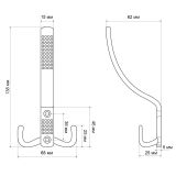 Крючок-вешалка 212 А бронза