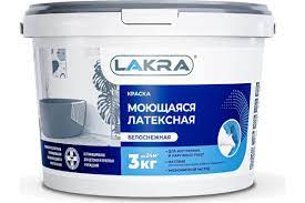 ВД  Моющаяся Лакра Белоснежная 3кг краска